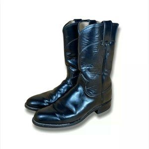 Justin L3703 Cap Toe Mid Calf Leather Cowboy Boots
